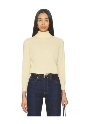 Vince 3/4 Sleeve Mock Neck Top in Yellow. Size L. Also in M, S.