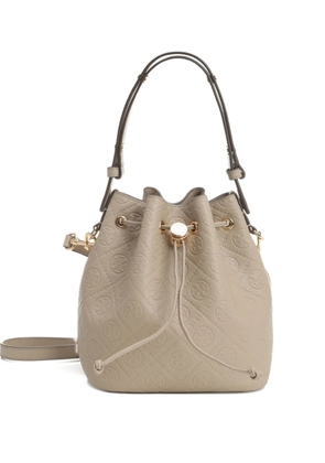 Tory Burch embossed-logo tote bag - Neutrals