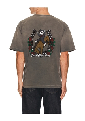 Remington Stone Bad Remi Tee in Brown. Size L. Also in M, S, XL/1X, XS.