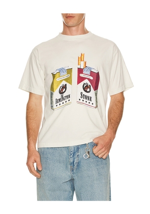 Remington Stone Cowboy Sticks Tee in Cream. Size L. Also in M, S, XL/1X, XS.