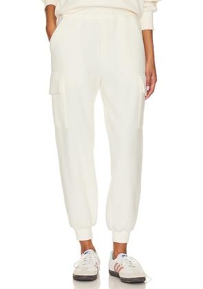 Varley Samson Relaxed Fleece Pant in Ivory. Size S. Also in M.