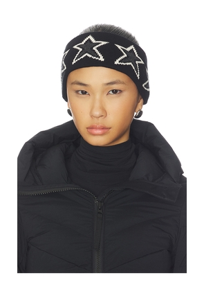 THE UPSIDE Superstar Knitted Headband in Black.