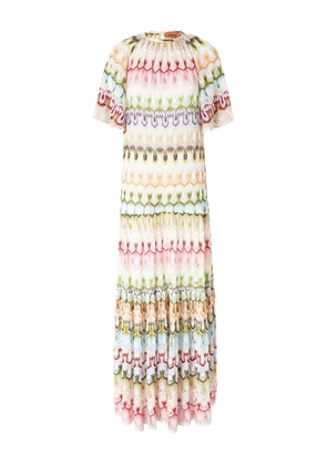 Missoni knitted maxi dress - White