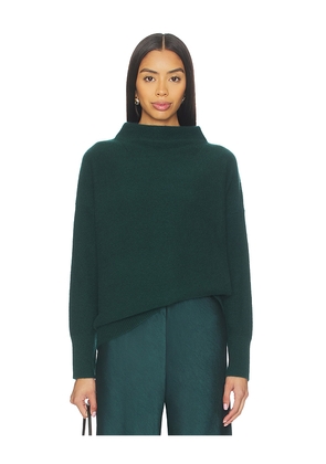 Vince Boiled Funnel Neck Pullover in Dark Green. Size M. Also in XS.