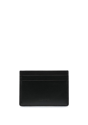 Jil Sander logo-print leather cardholder - Black