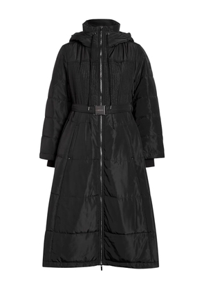 High belted puffer coat - Black