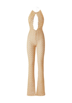 Missoni cut out-detail jumpsuit - Neutrals