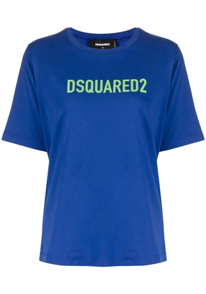 DSQUARED2 logo-print cotton T-shirt - Blue
