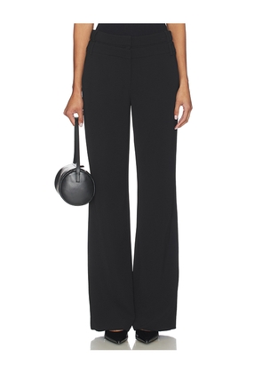 Veronica Beard Tonelli Pant With Double Waist in Black. Size 0. Also in 10, 2, 4, 6, 8.