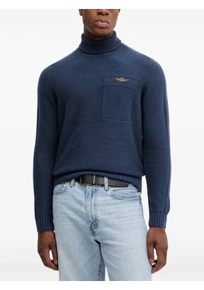 Aeronautica Militare turtleneck blue sweater