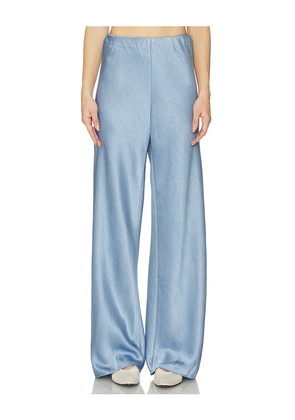 Vince High Waist Fluid Satin Bias Pant in Baby Blue. Size M. Also in S.