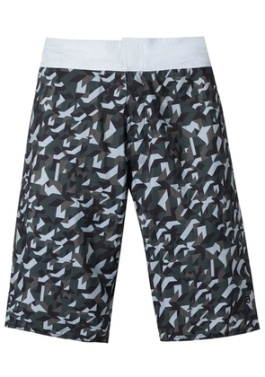 Amir Slama geometric-print swim shorts - Green