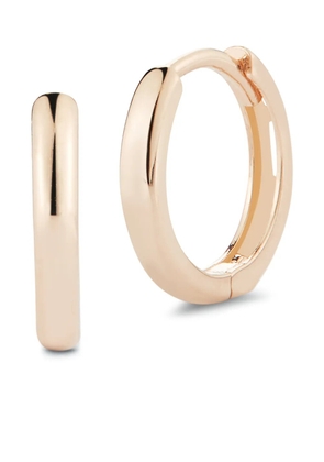 Mateo 14kt rose gold huggie hoops - Pink