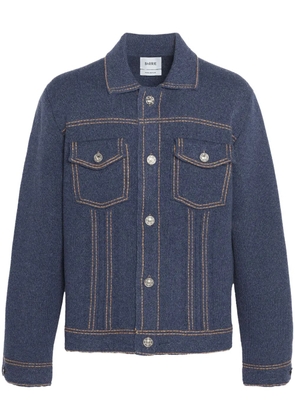 Barrie knitted denim jacket - Blue