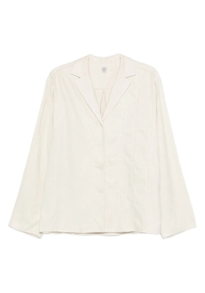 TOTEME monogram flannel top - Neutrals