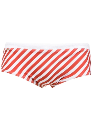 Amir Slama striped swim briefs - Red