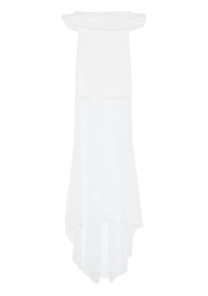 Giuseppe Di Morabito off-shoulder lace maxi dress - White