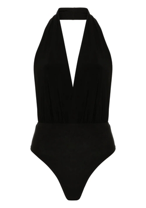Alchemy x Lia Aram open-back bodysuit - Black