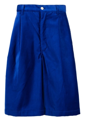 Comme Des Garçons Shirt pleat-detail bermuda shorts - Blue