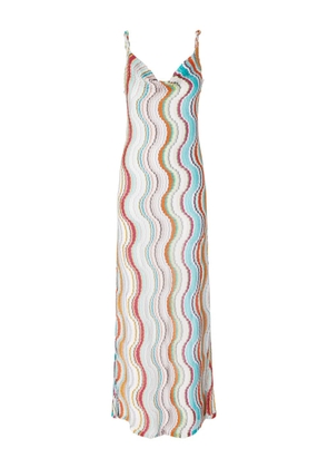 Missoni zigzag maxi dress - White