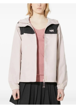 Helly Hansen Vancouver colourblock hooded rain jacket - Pink