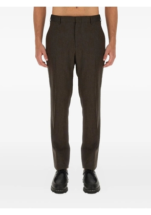 Brioni Pienza press-crease trousers - Brown