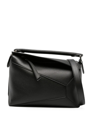 LOEWE small Puzzle leather bag - Black