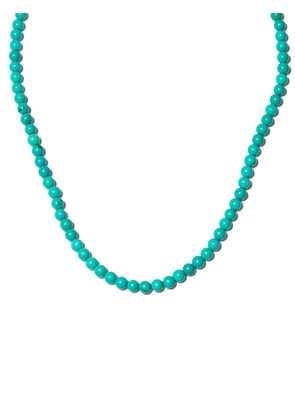 Mateo 14kt yellow gold turquoise beaded necklace