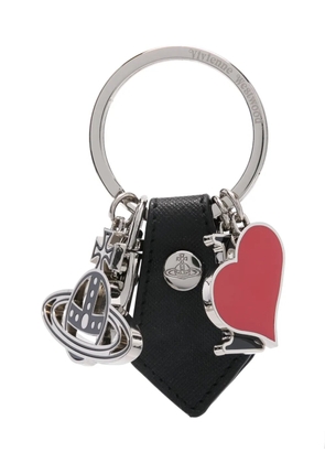 Vivienne Westwood I Love Orb-charm keyring - Silver