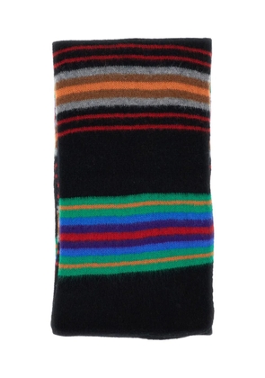 Howlin' College Fun striped-pattern scarf - Black