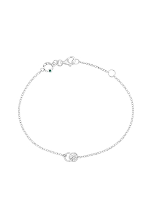 Courbet 18kt recycled white gold laboratory-grown diamond CO chain bracelet - Silver