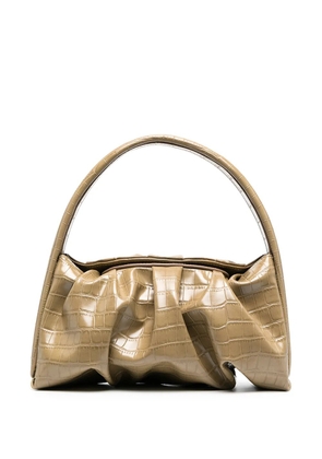 Themoirè Hera crocodile-embossed bag - Brown