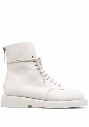 Marsèll Gommello leather combat boots - White
