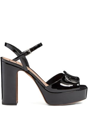 Valentino Garavani 115mm VLogo Signature platform sandals - Black