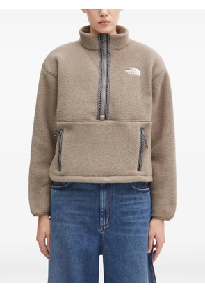 The North Face zip-fastening fleece sweatshirt - Neutrals