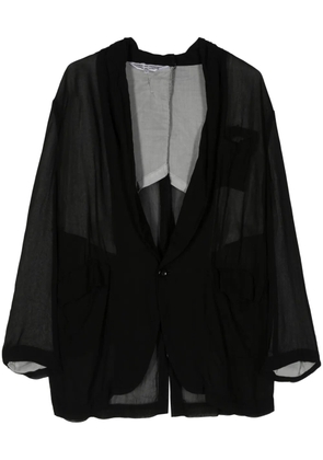 Comme Des Garçons Comme Des Garçons single-breasted blazer - Black