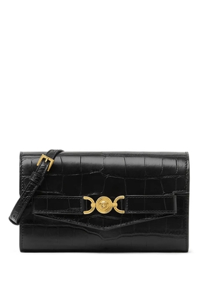 Versace Medusa '95 croc-effect cross body bag - Black