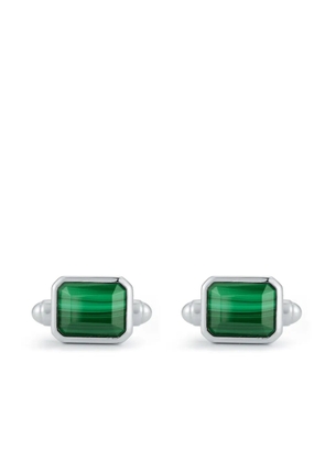 Mateo malachite cufflinks - Silver