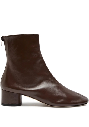 Dear Frances Harlie zip-detail ankle boots - Brown