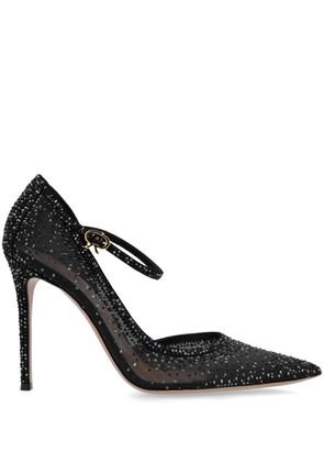 Gianvito Rossi 115mm crystal-embellished pumps - Black