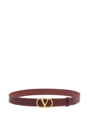 Valentino Garavani 30mm VLogo signature belt - Red