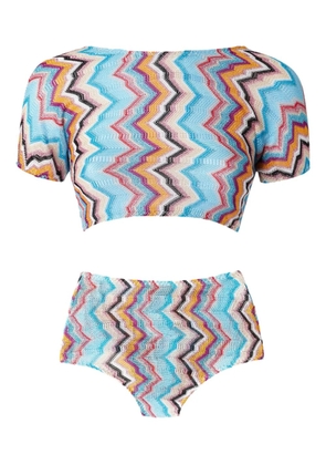 Missoni zigzag-pattern bikini - Blue