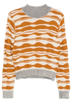 Henrik Vibskov wave-knit sweater - White