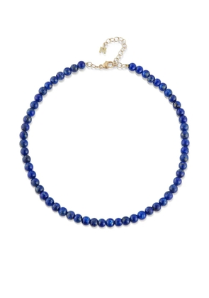 Mateo 14K yellow gold beaded lapis bracelet
