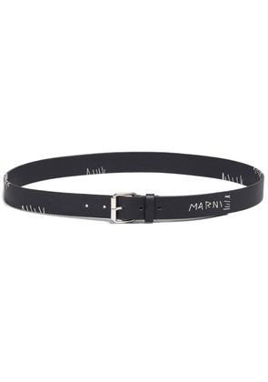 Marni Marni Mending leather belt - Black