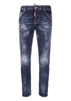 DSQUARED2 bleached-effect skinny jeans - Blue