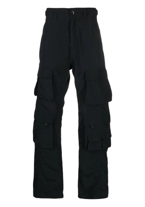 Martine Rose logo-patch cotton cargo trousers - Black