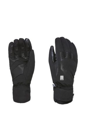 Level leather-panelled Gore-Tex gloves - Black