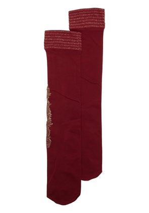 Uma Wang embroidered mid-calf stretch socks