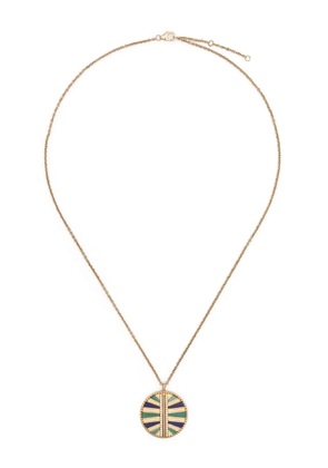 Yvonne Léon 9kt yellow gold Backgammon multi-stone necklace